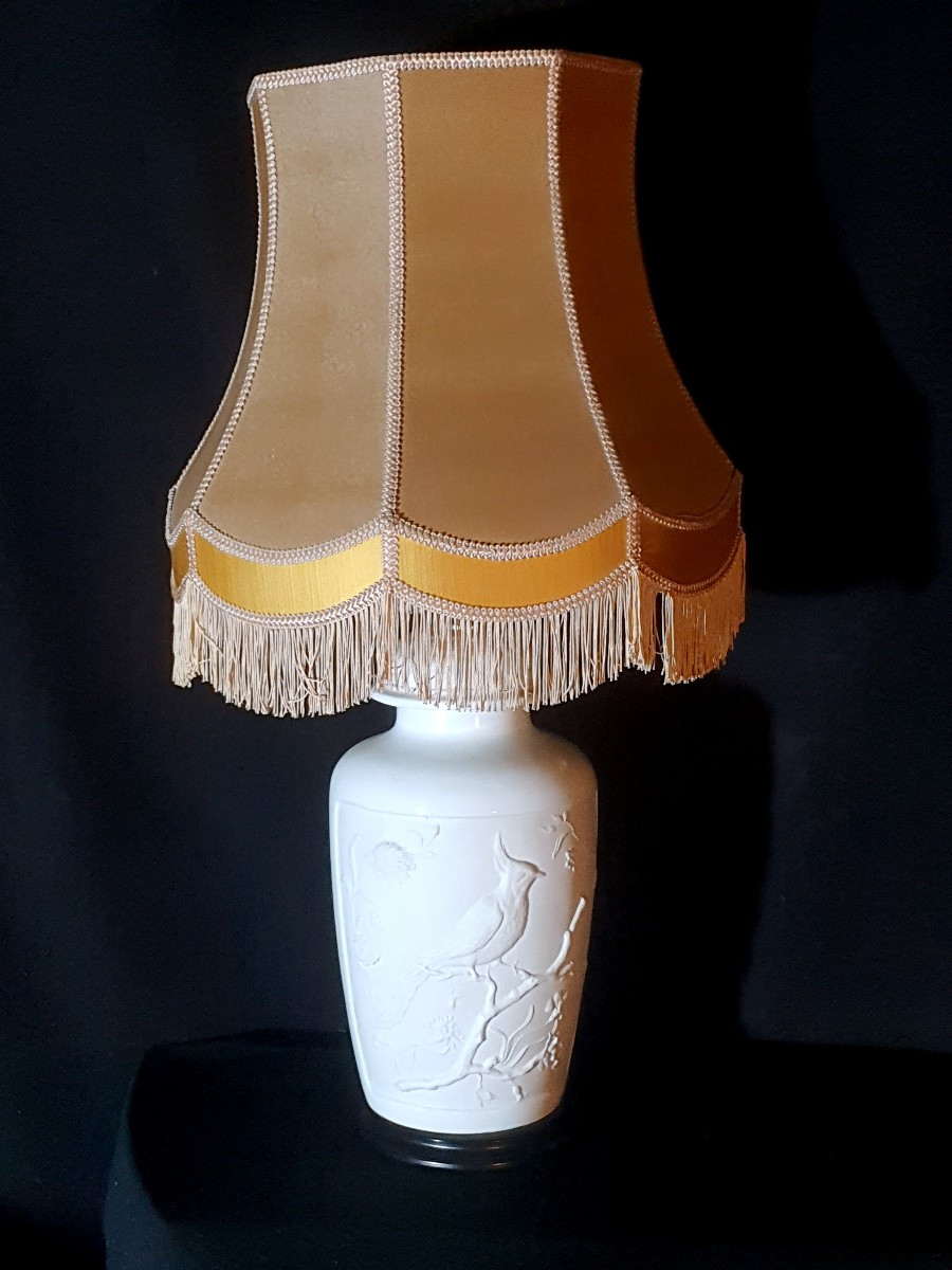 Lampe porcelaine goût chinois. -photo-1