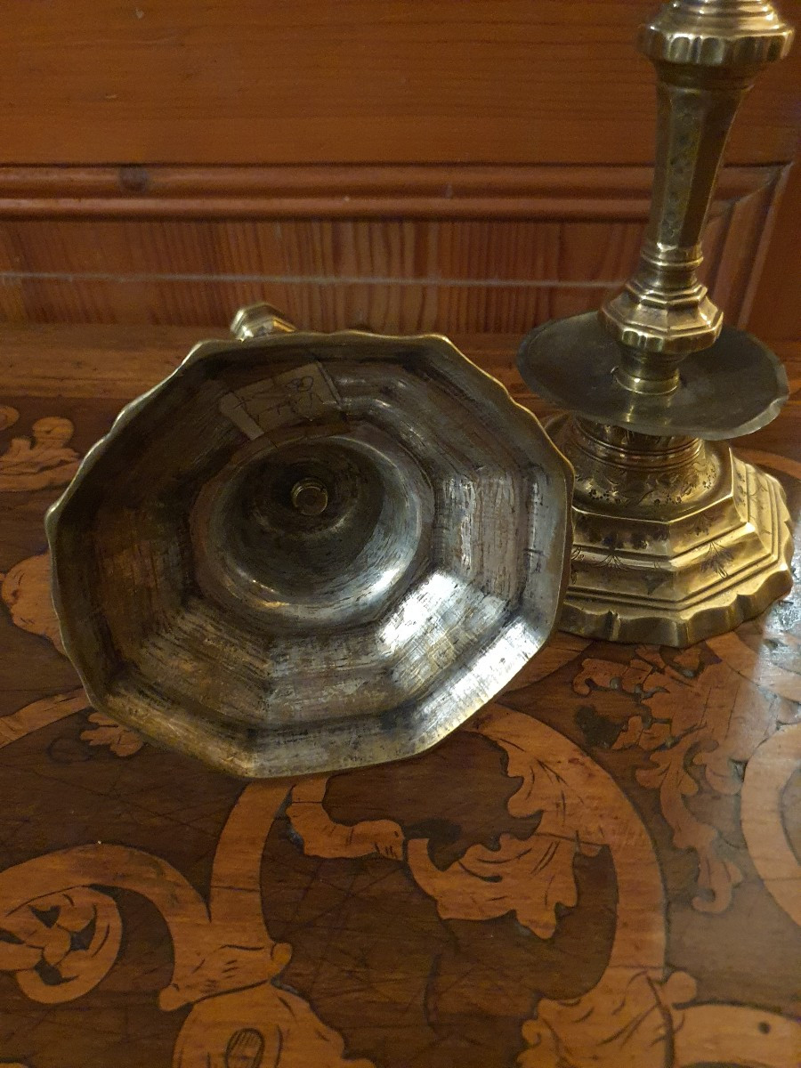 Pair Of Louis XIV Candlesticks -photo-2