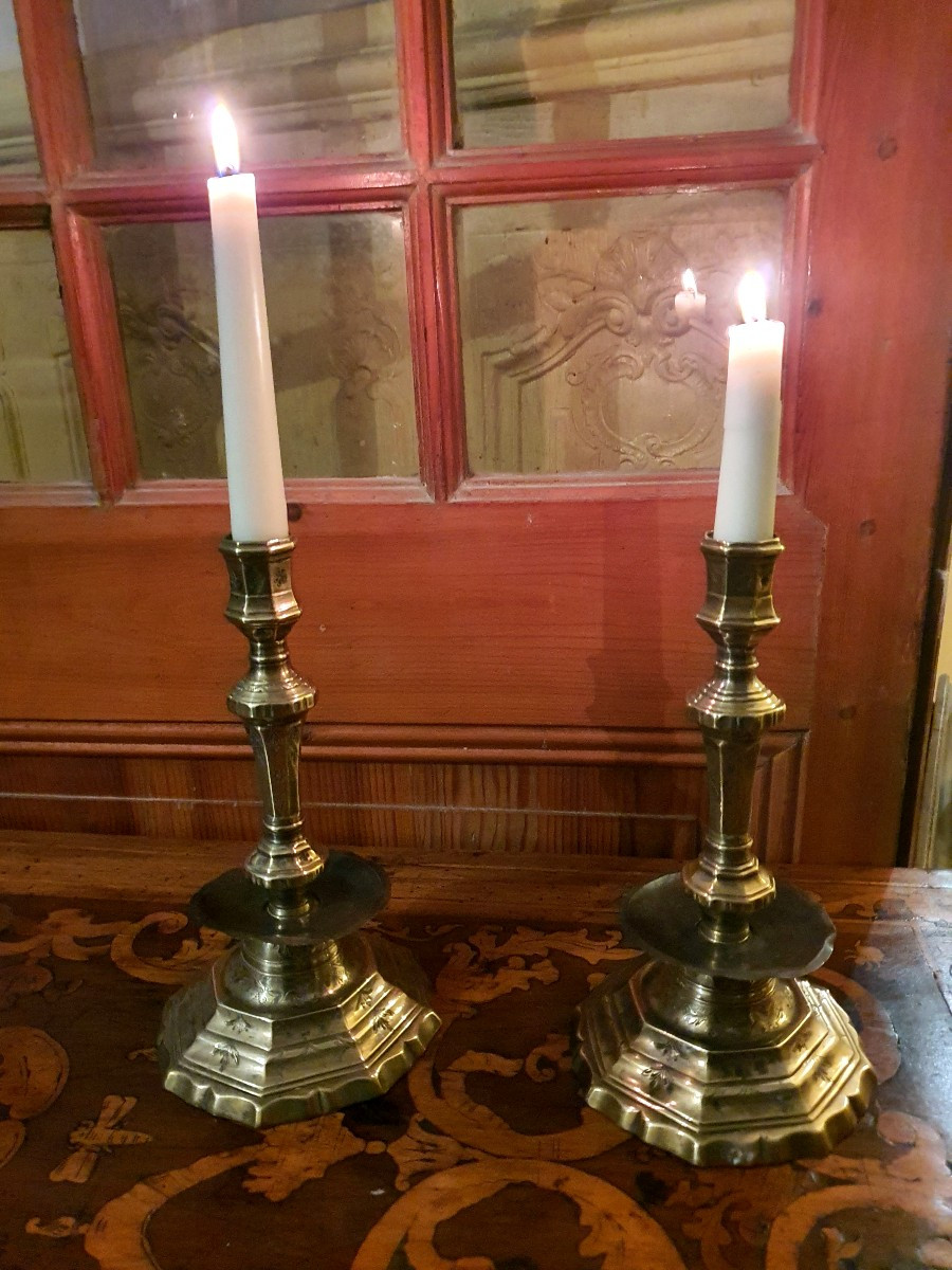 Pair Of Louis XIV Candlesticks 