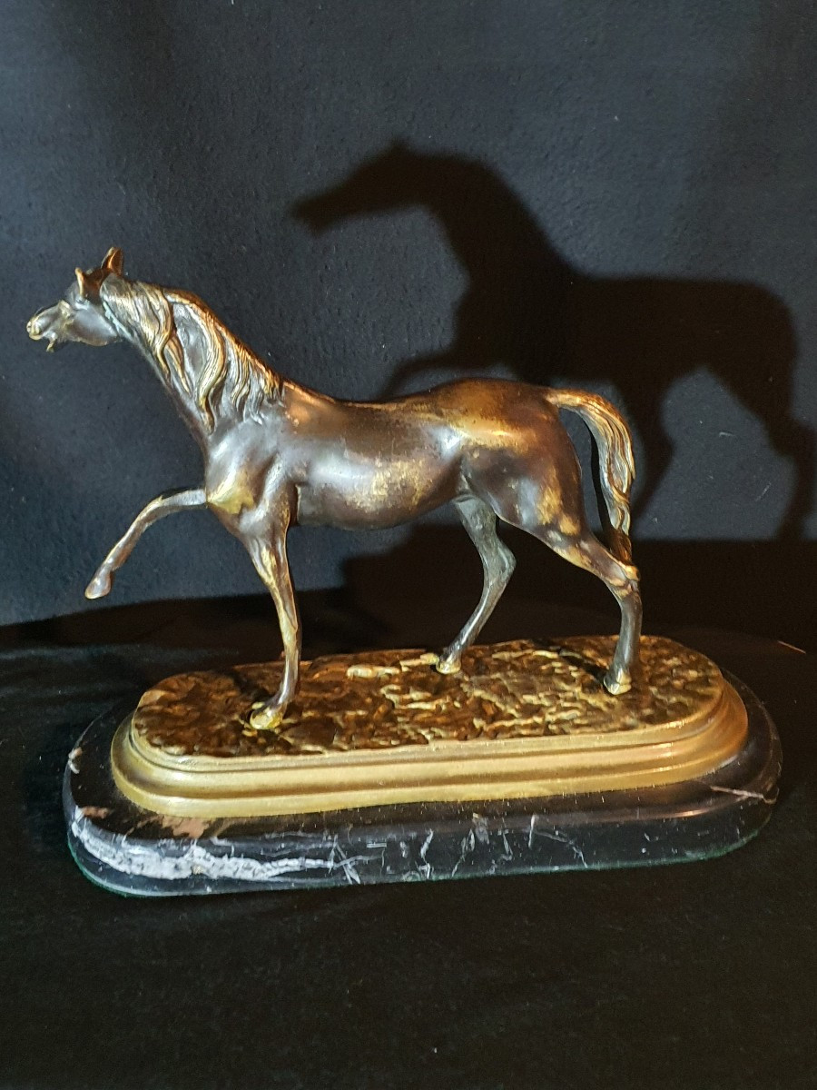 Sculpture bronze cheval. -photo-3