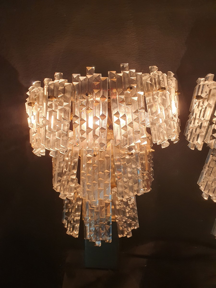 Pair Of Large Hollywood Regency Wall Sconces, Kinkeldey-photo-3