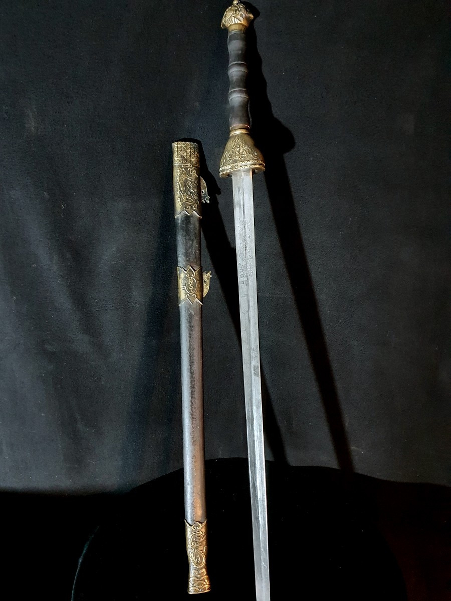 Grande épée Chine dynastie Qing.-photo-3