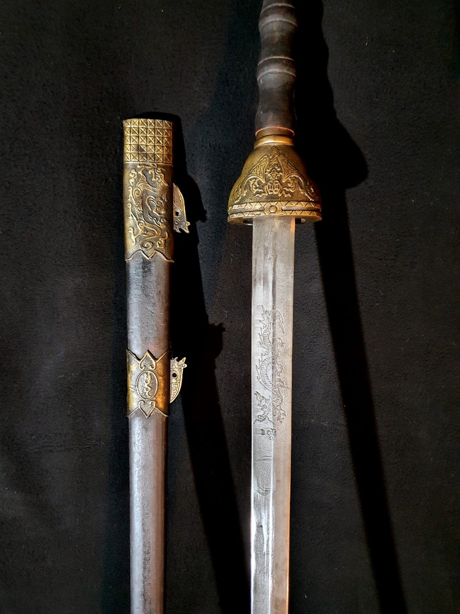 Grande épée Chine dynastie Qing.-photo-8