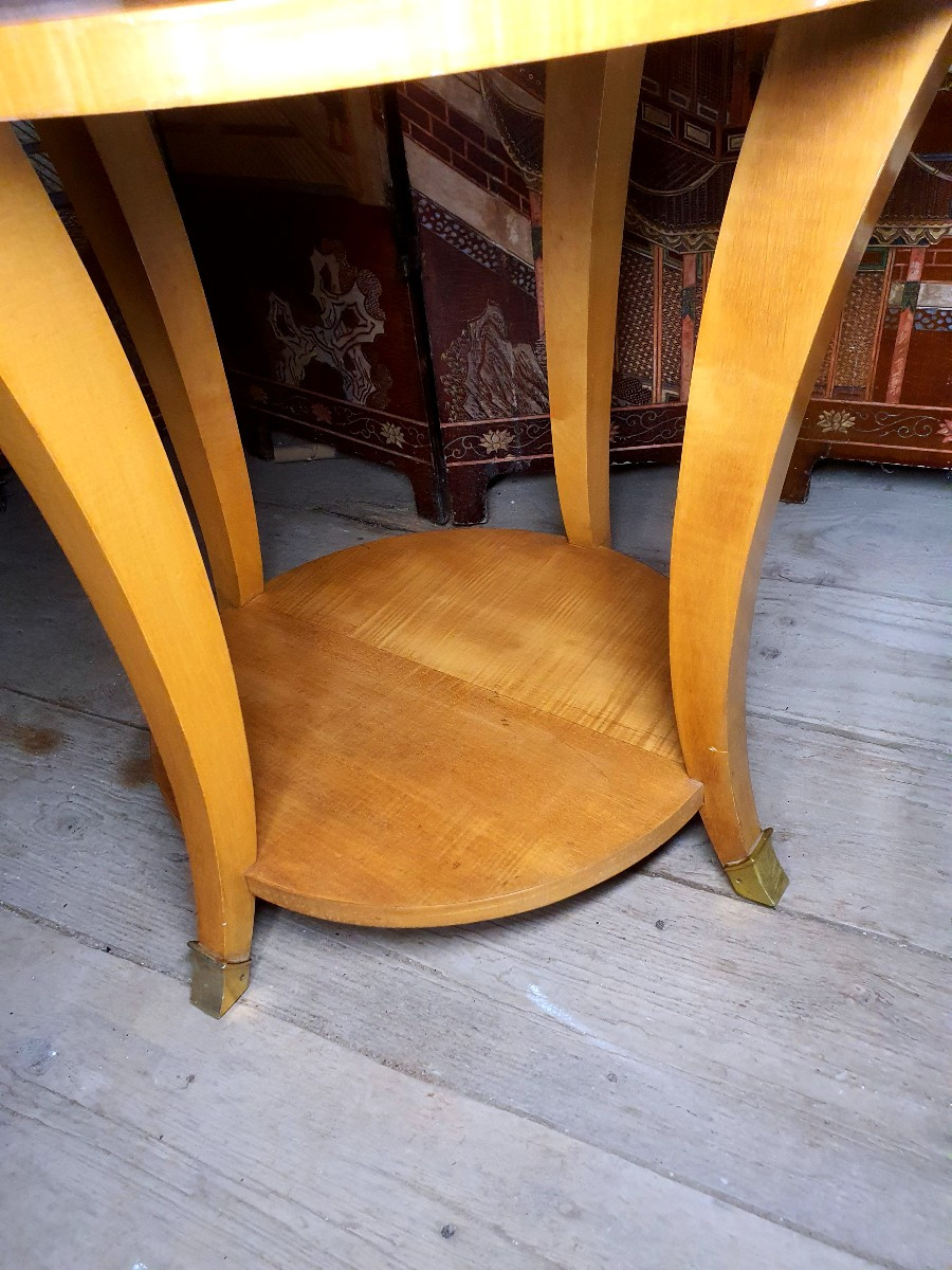 Guéridon art déco esprit Jules Leleu.-photo-1