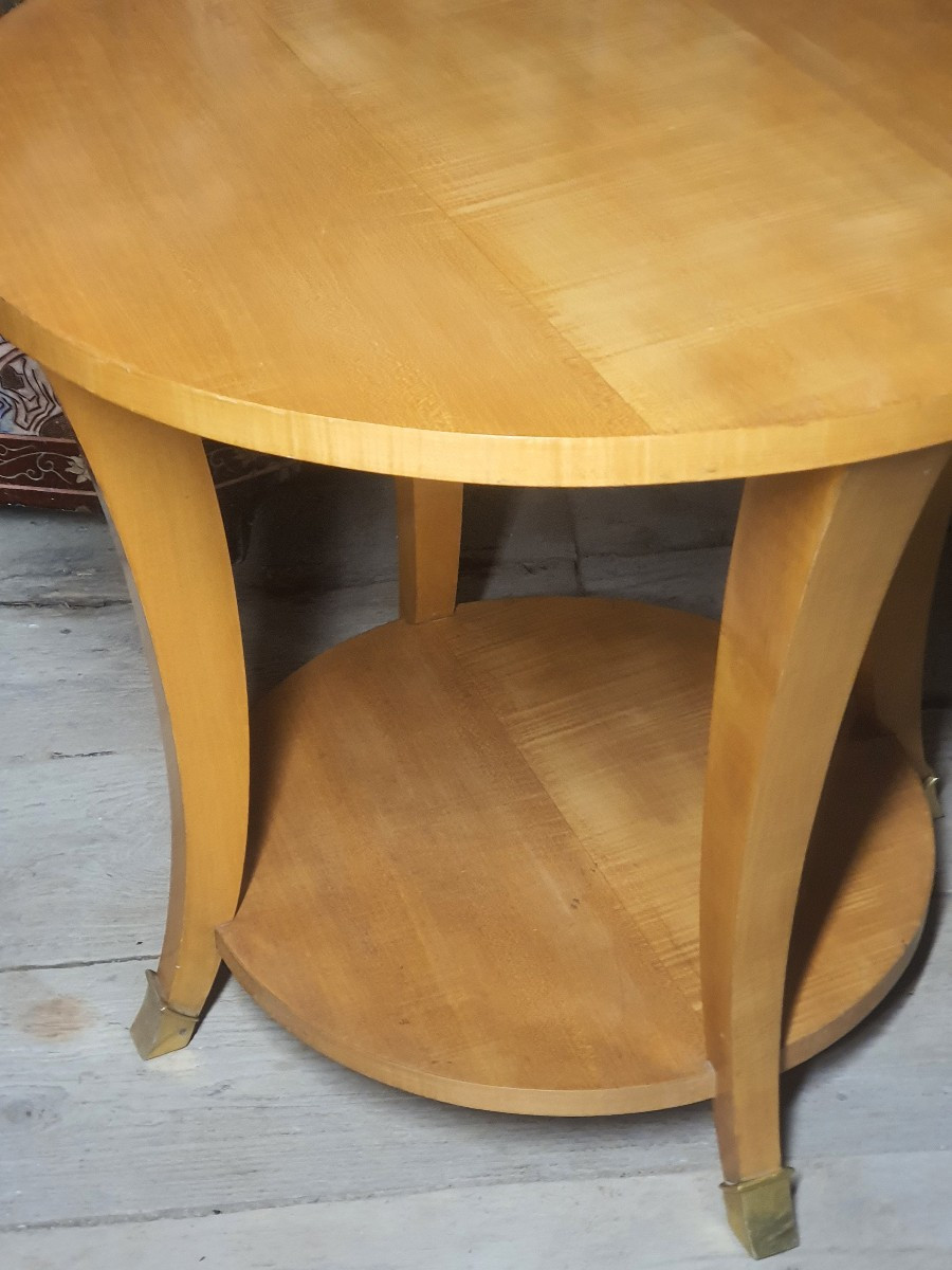 Guéridon art déco esprit Jules Leleu.-photo-3