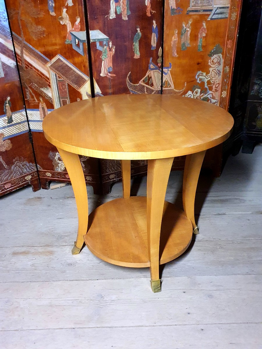 Guéridon art déco esprit Jules Leleu.