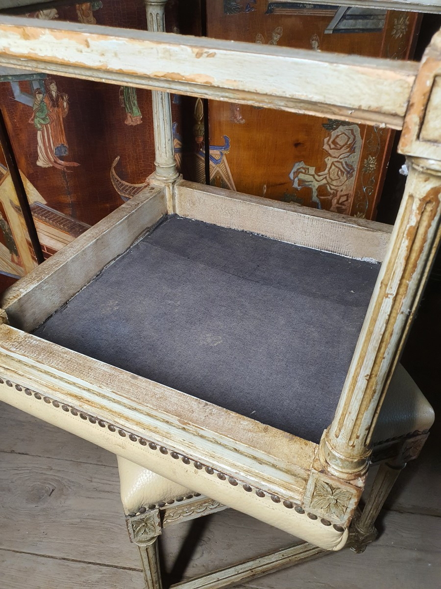 Pair Of Louis XVI Style Stools. -photo-3
