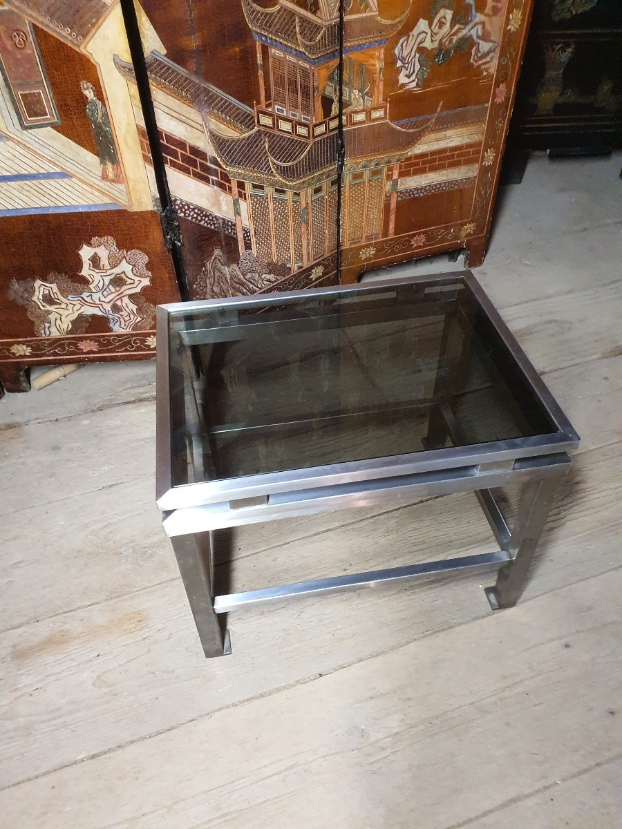 Bout de canapé Guy Lefèvre pour maison Jansen. -photo-2