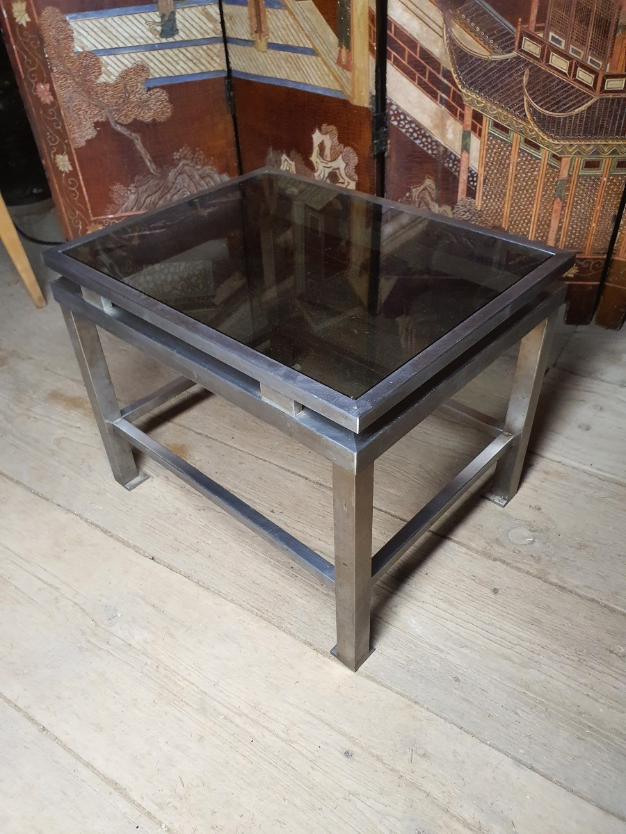 Bout de canapé Guy Lefèvre pour maison Jansen. -photo-1