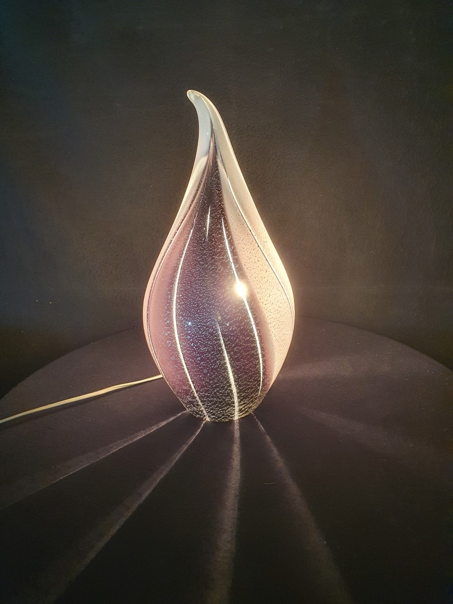 Lampe vintage Murano forme pingouin.