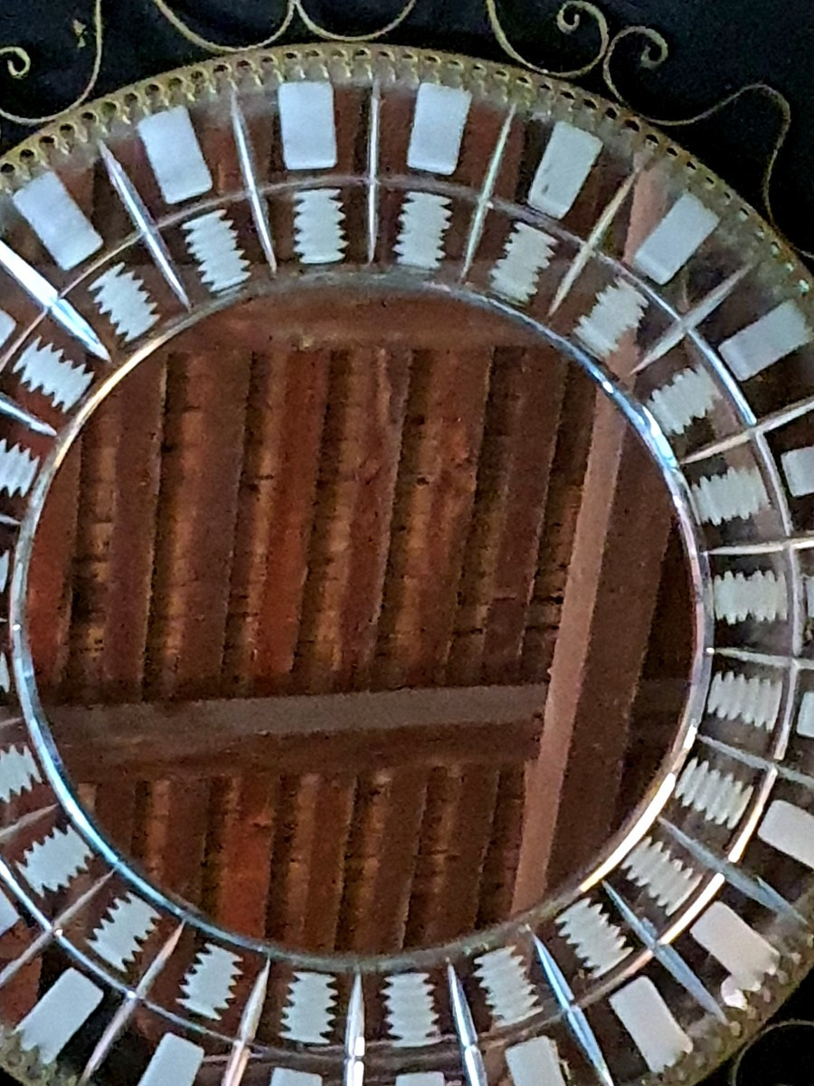 Miroir soleil années 40.-photo-2