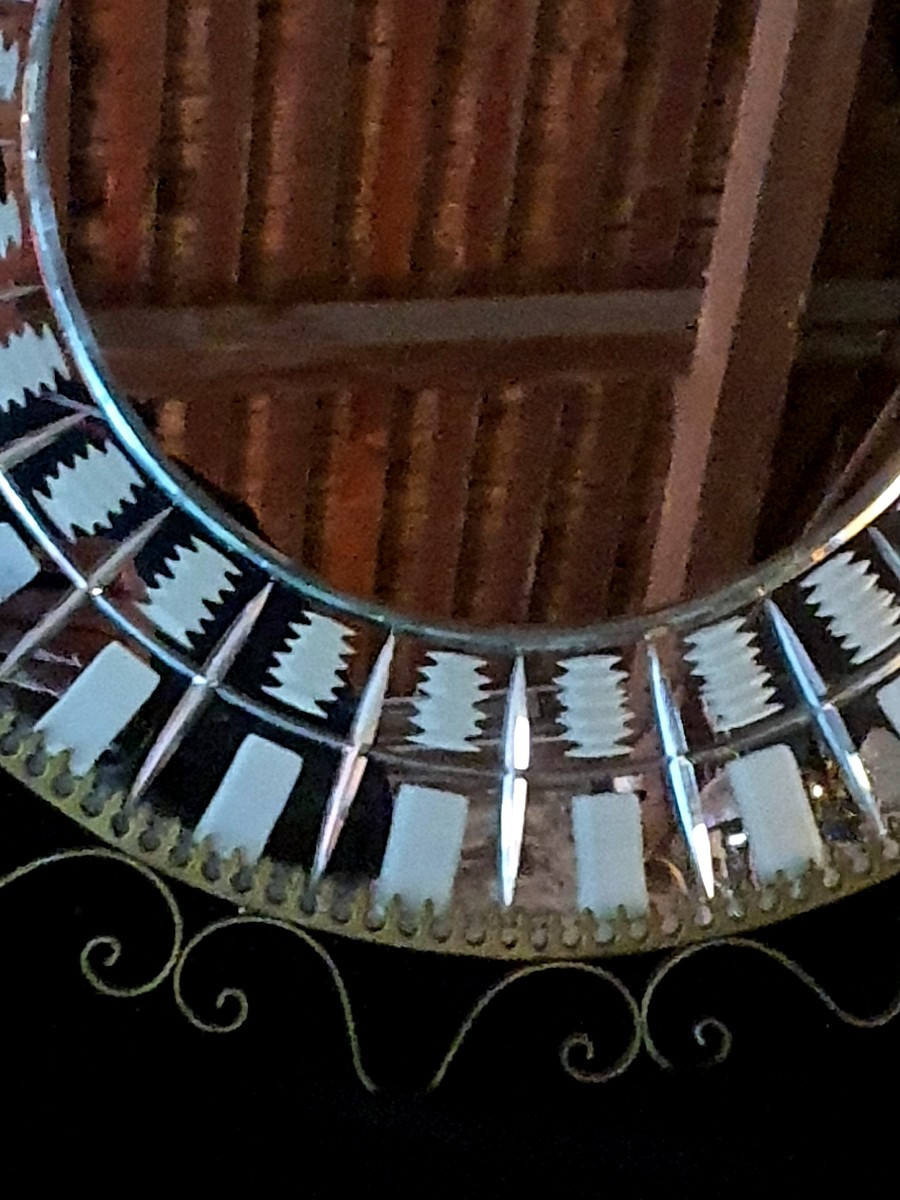 Miroir soleil années 40.-photo-3