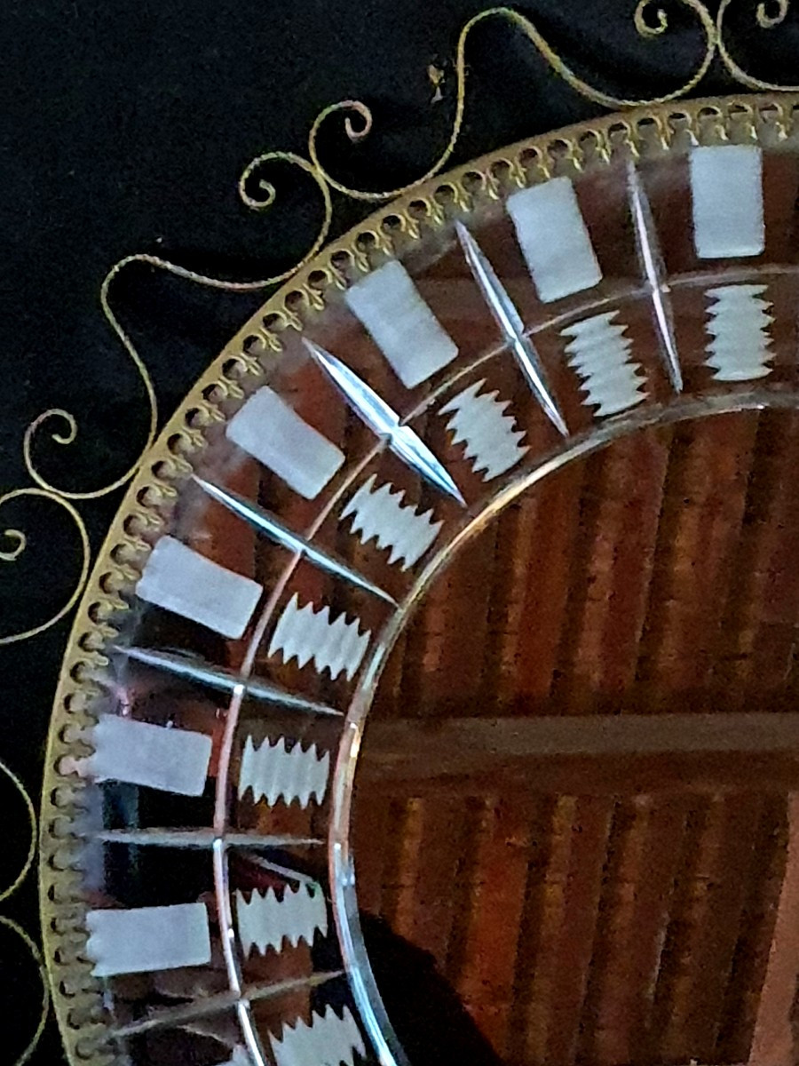 Miroir soleil années 40.-photo-4