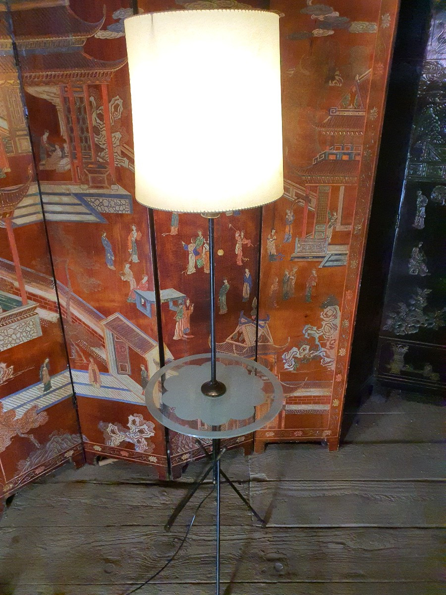 Vintage-style Floor Lamp In The Style Of Maison Jansen. 