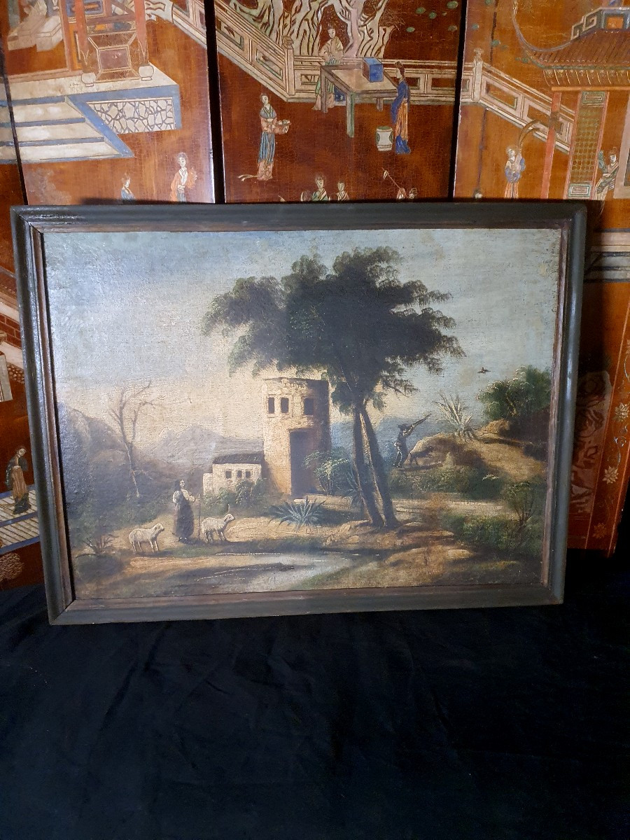 Landscape Painting, Italian School. 