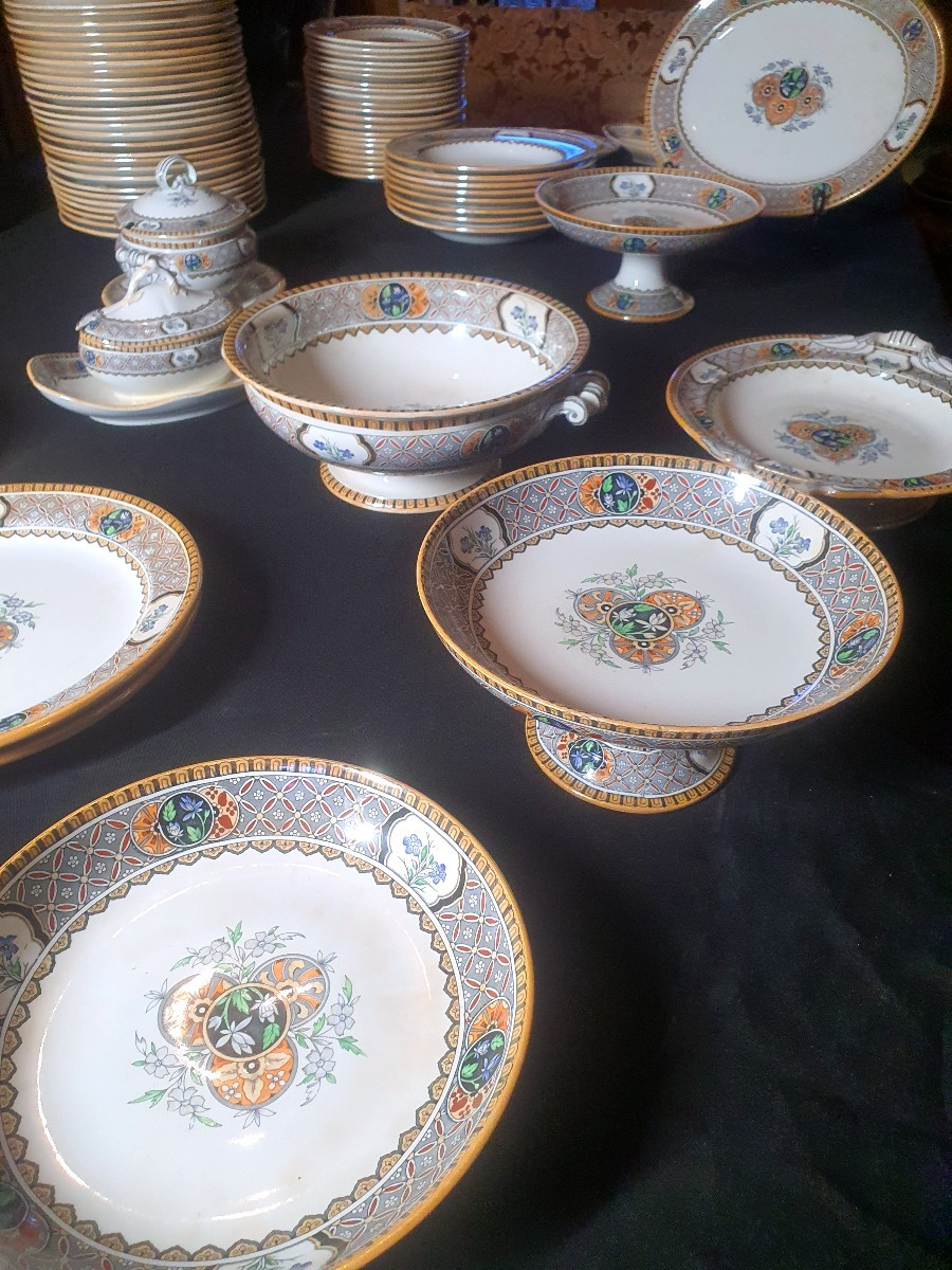 Large 19th Century Service With Chinese Decoration, Minton.-photo-3