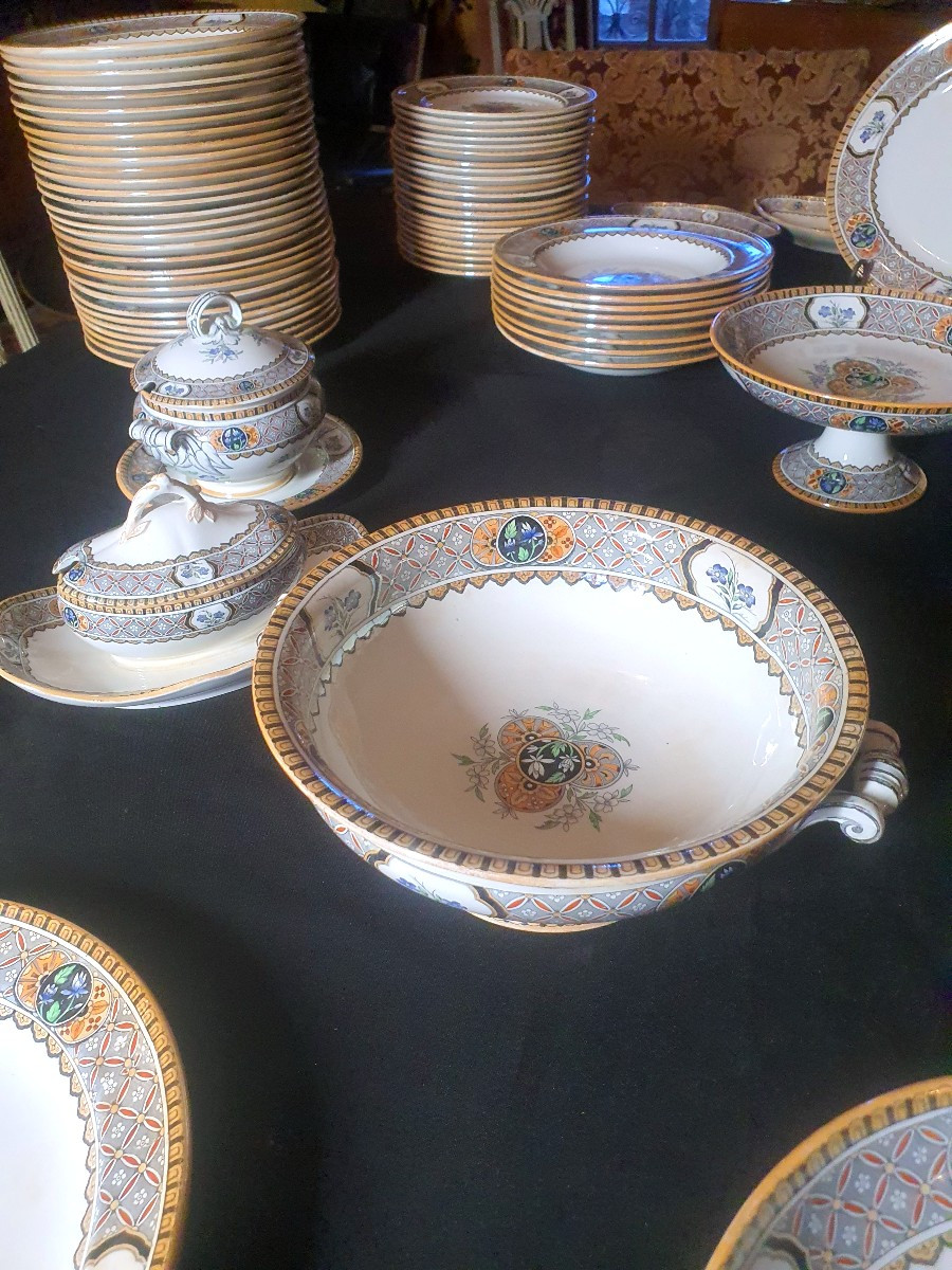 Large 19th Century Service With Chinese Decoration, Minton.-photo-4