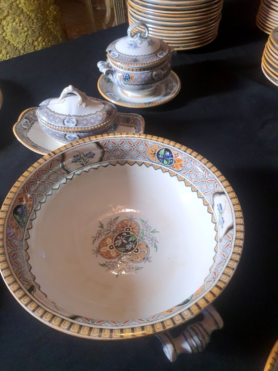 Large 19th Century Service With Chinese Decoration, Minton.-photo-2