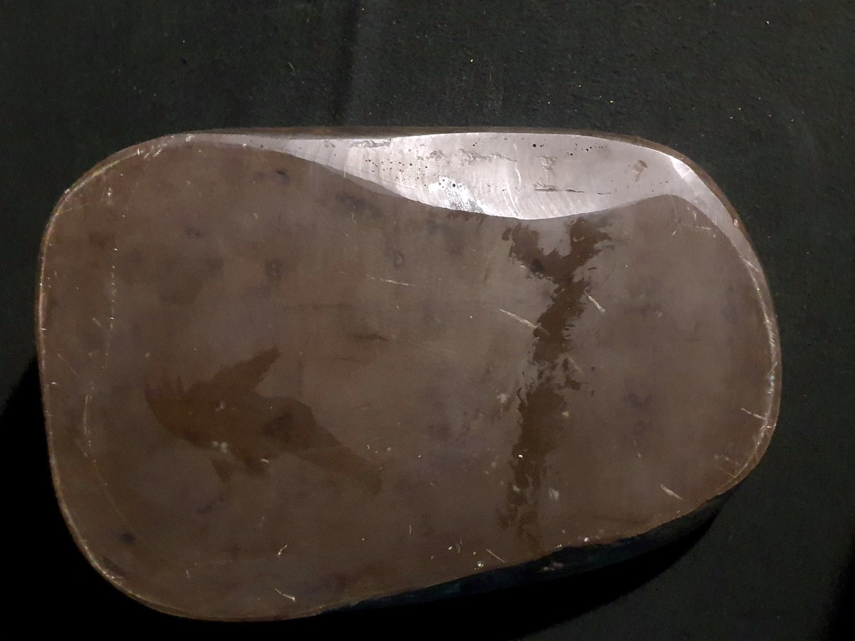 Pierre à encre Chine dragon et perle.-photo-4