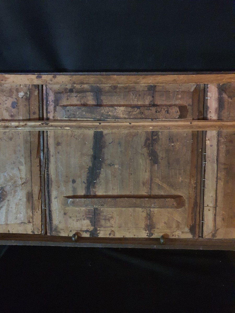 Panneau sculpté Chine dragon et phénix. -photo-4