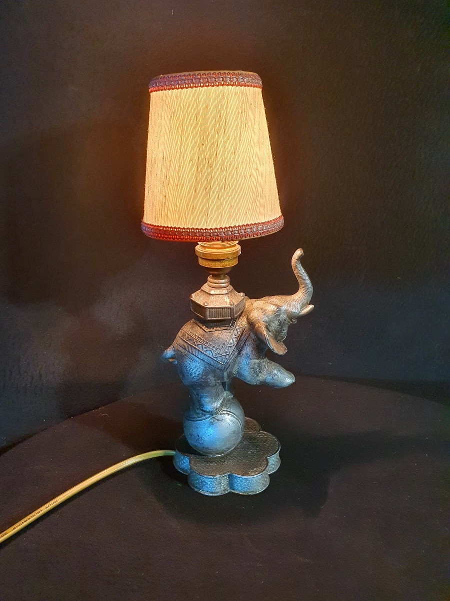 Art Deco Lamp, Elephant.-photo-3
