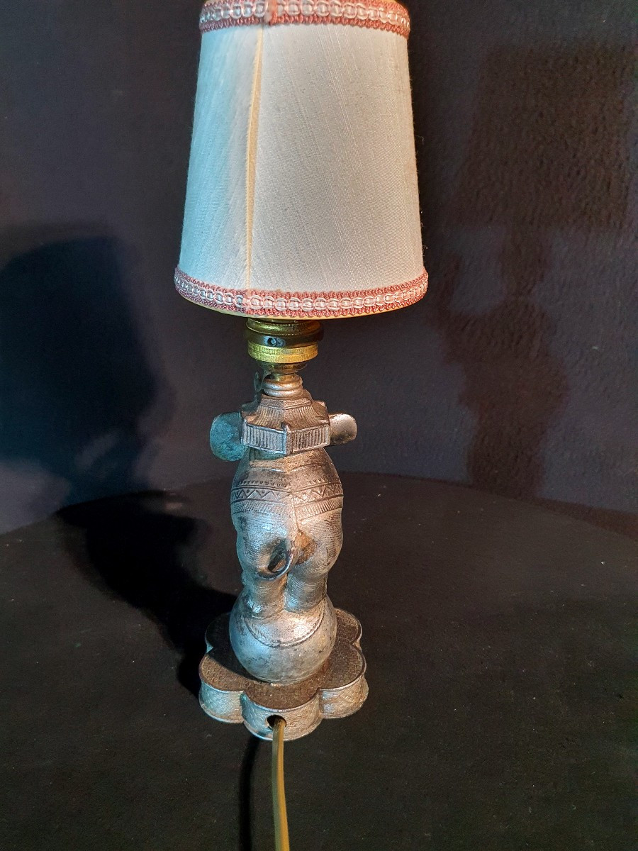 Art Deco Lamp, Elephant.-photo-2
