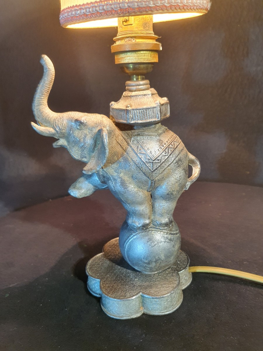 Art Deco Lamp, Elephant.-photo-4