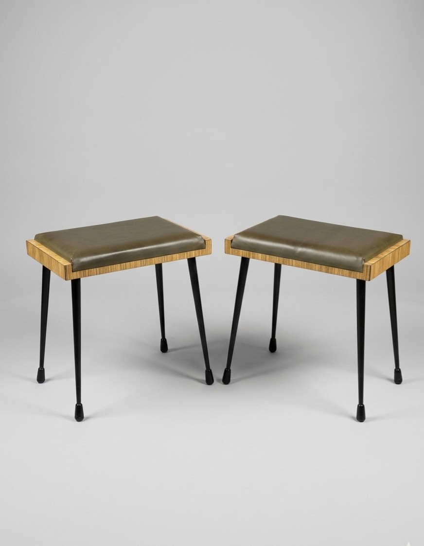 Pair Of Vintage 50's Stools.