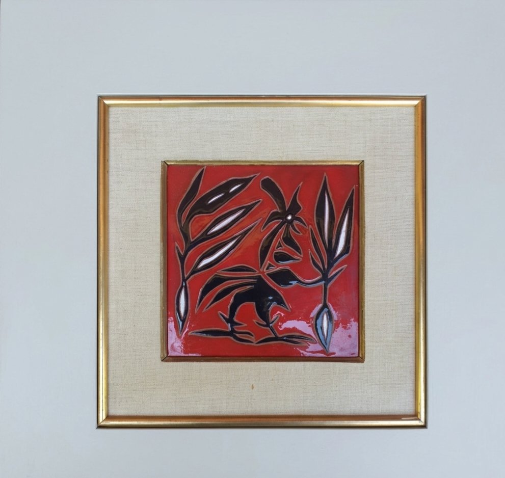 Jean Lurçat Earthenware Tile Painting.-photo-2