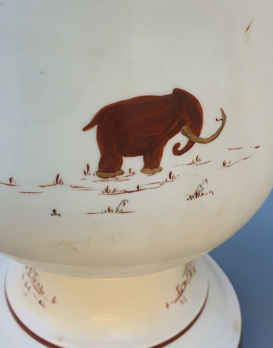 Vase art déco  porcelaine manufacture de Couleuvre.-photo-2