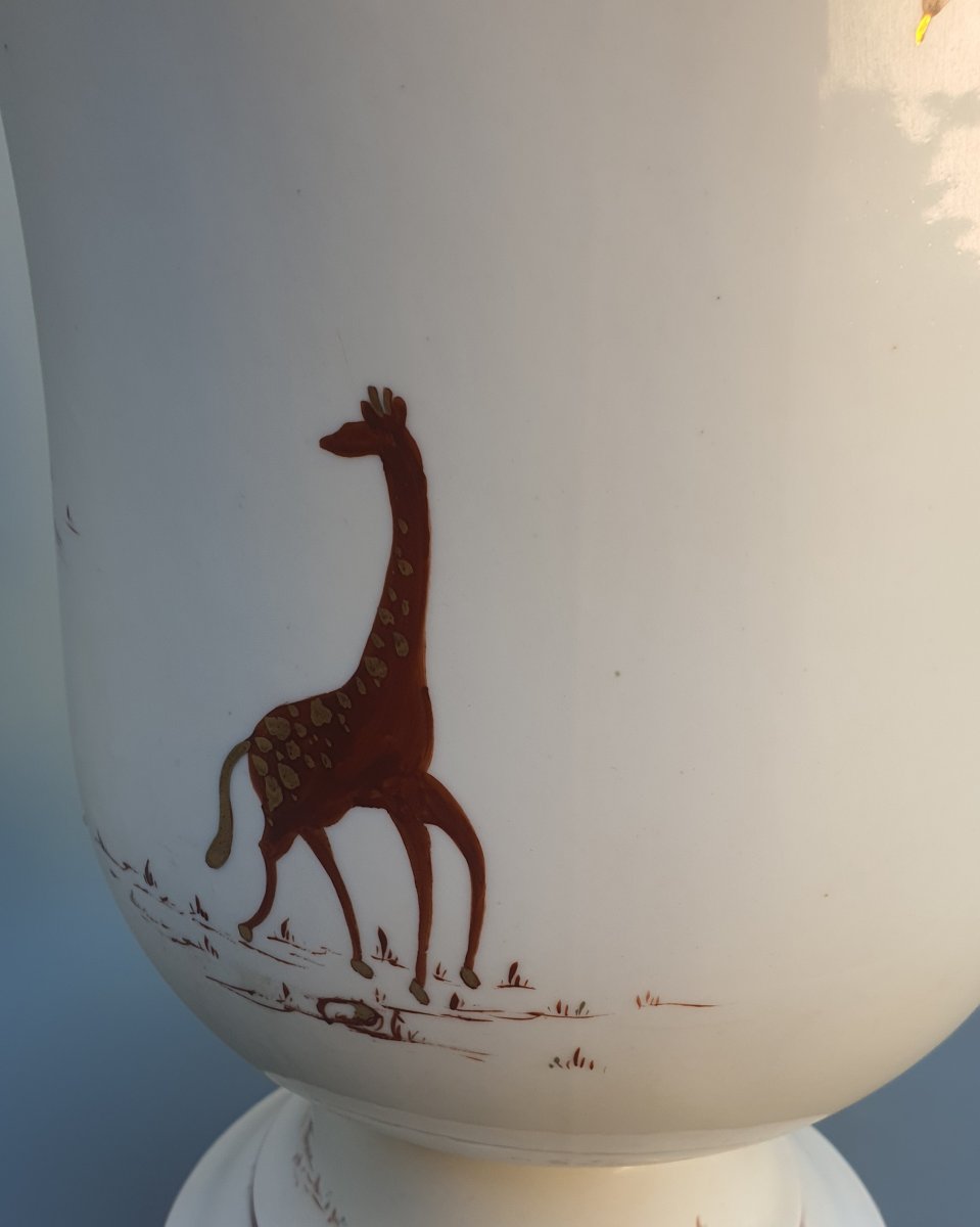 Vase art déco  porcelaine manufacture de Couleuvre.-photo-3