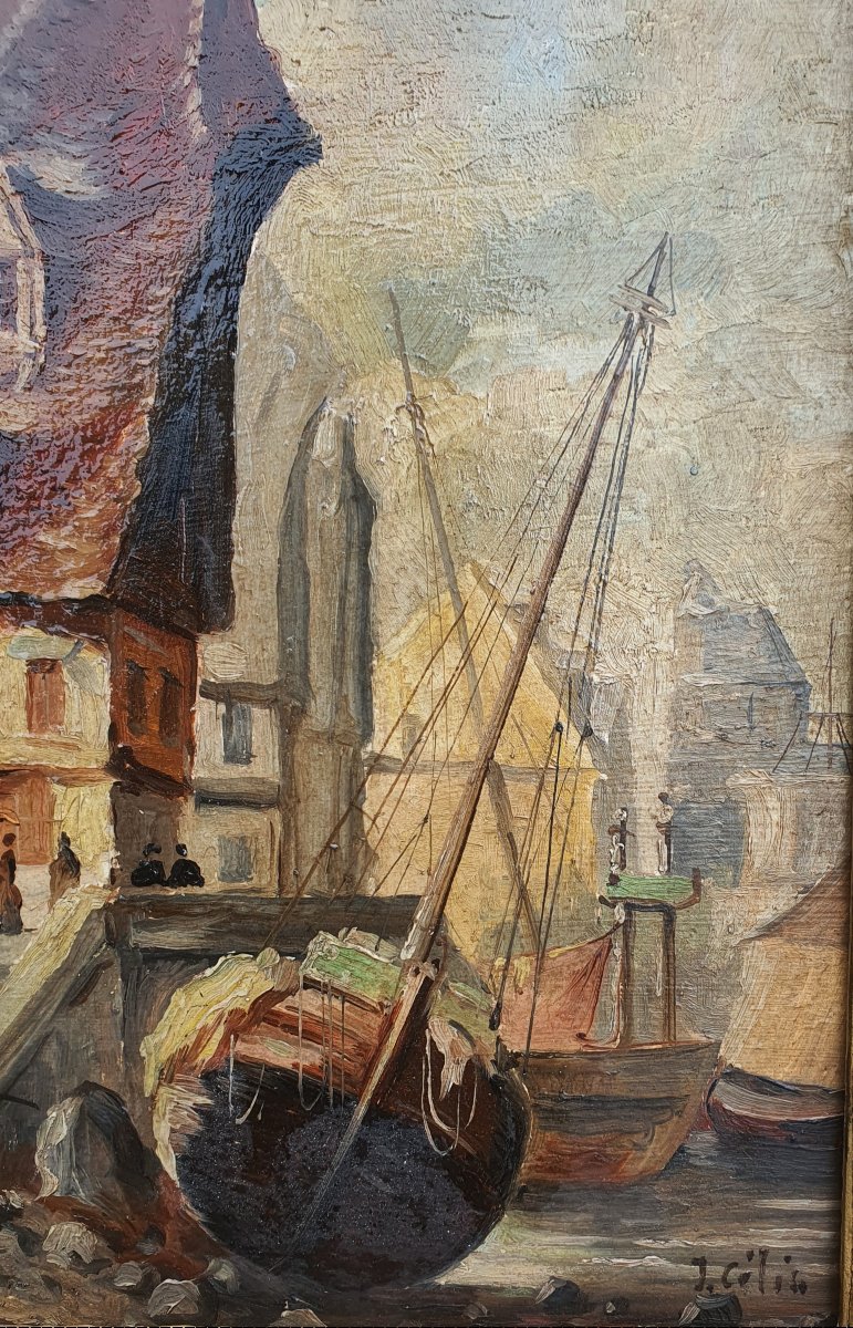 Tableau marine Normandie, Mer du Nord J Colin.-photo-2