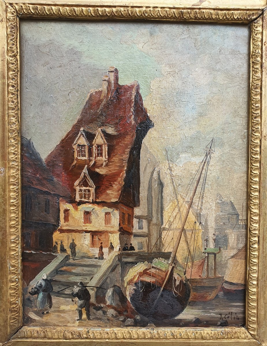 Tableau marine Normandie, Mer du Nord J Colin.-photo-3