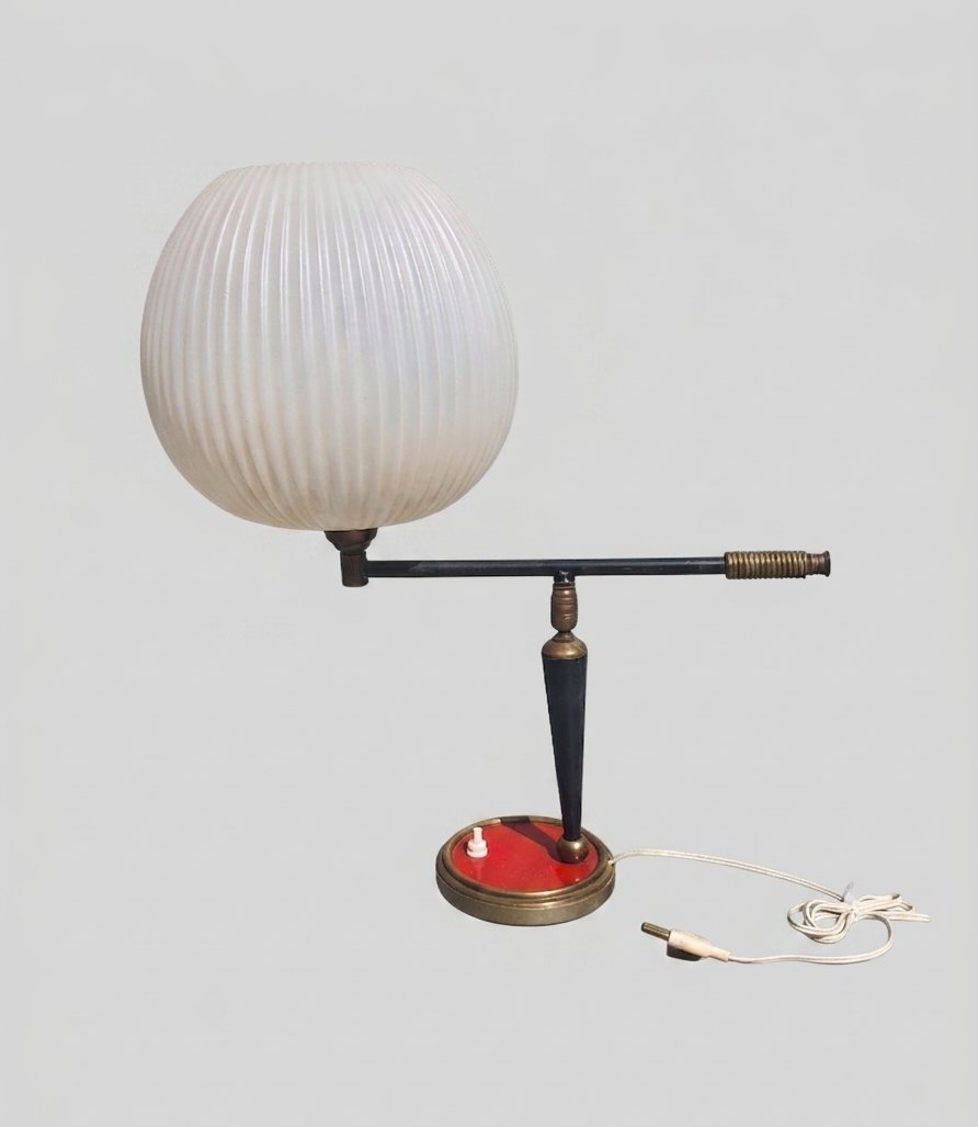 Vintage 1950s Lamp In The Rispal Style-photo-4