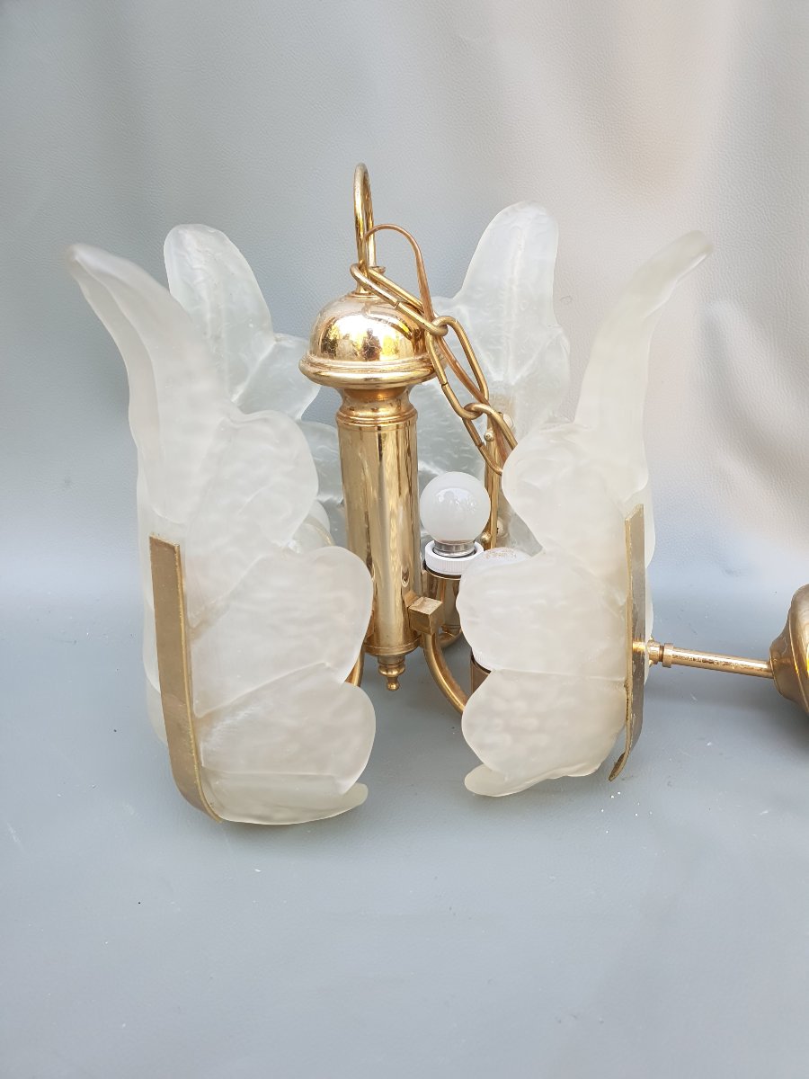 Lustre Murano feuilles par Carl Fagerlund.-photo-2