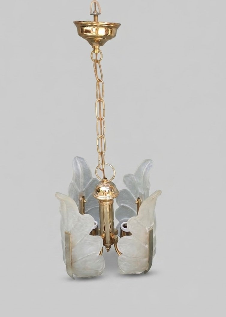 Lustre Murano feuilles par Carl Fagerlund.