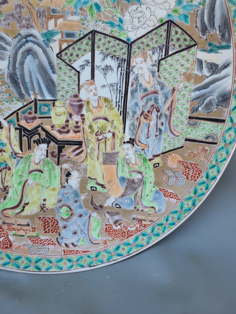 Large 19th-century Japanese Dish. -photo-2