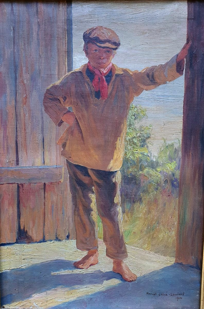 Tableau jeune garçon Marcel Lainé Langford.-photo-4