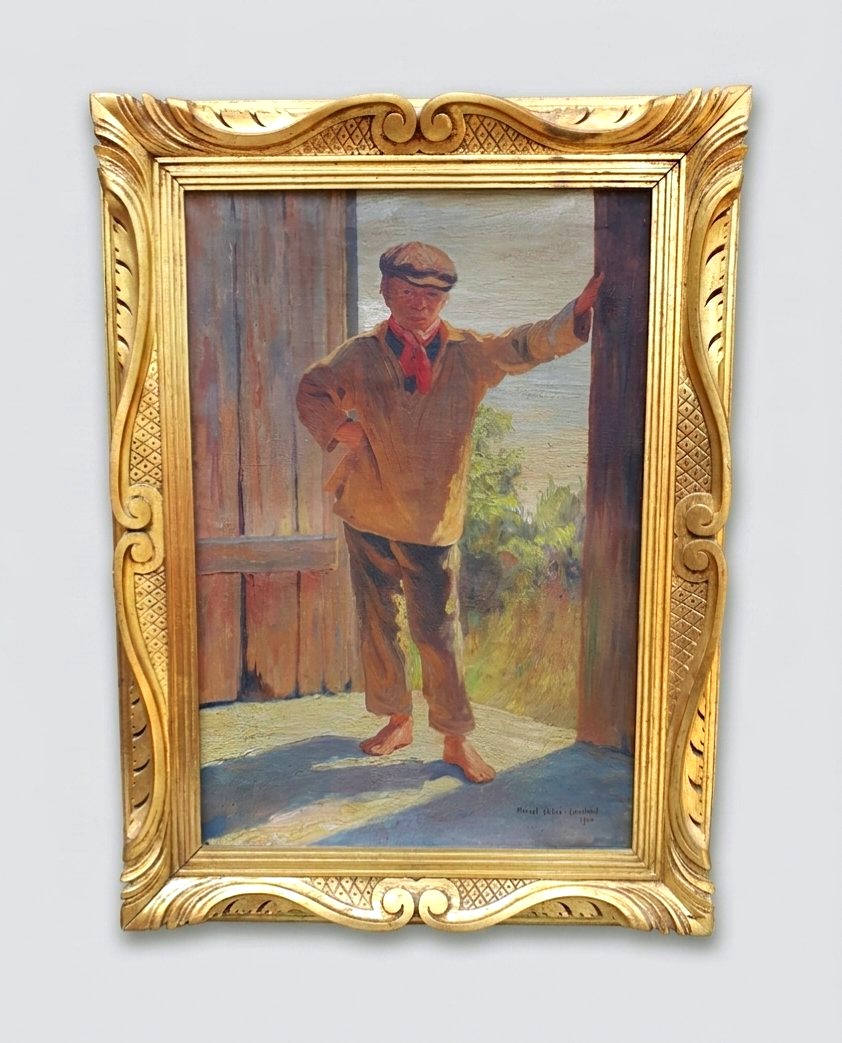 Tableau jeune garçon Marcel Lainé Langford.
