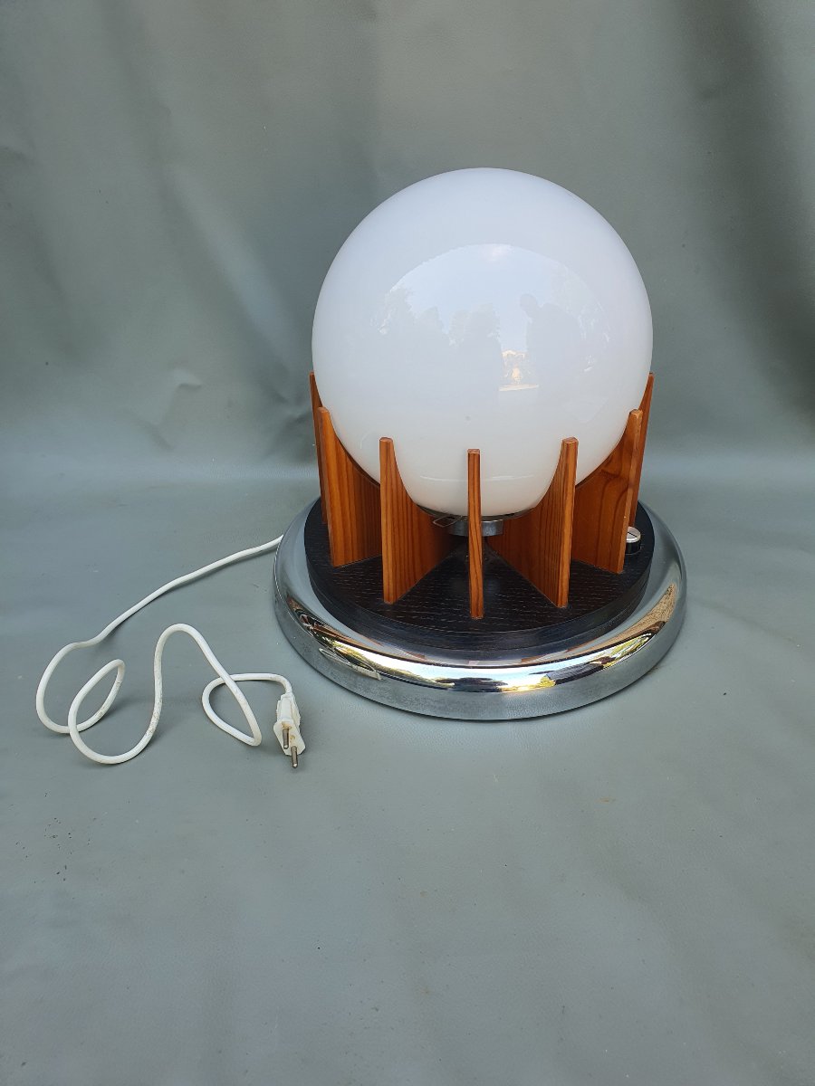 Lampe space age globe. Italie. -photo-1