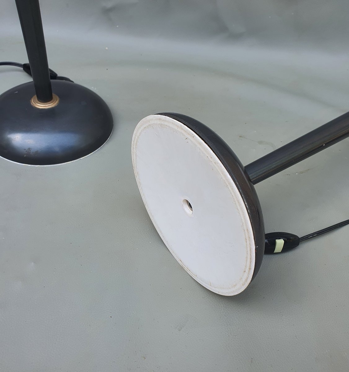 Pair Of Mazda-style Art Deco Lamps.-photo-1