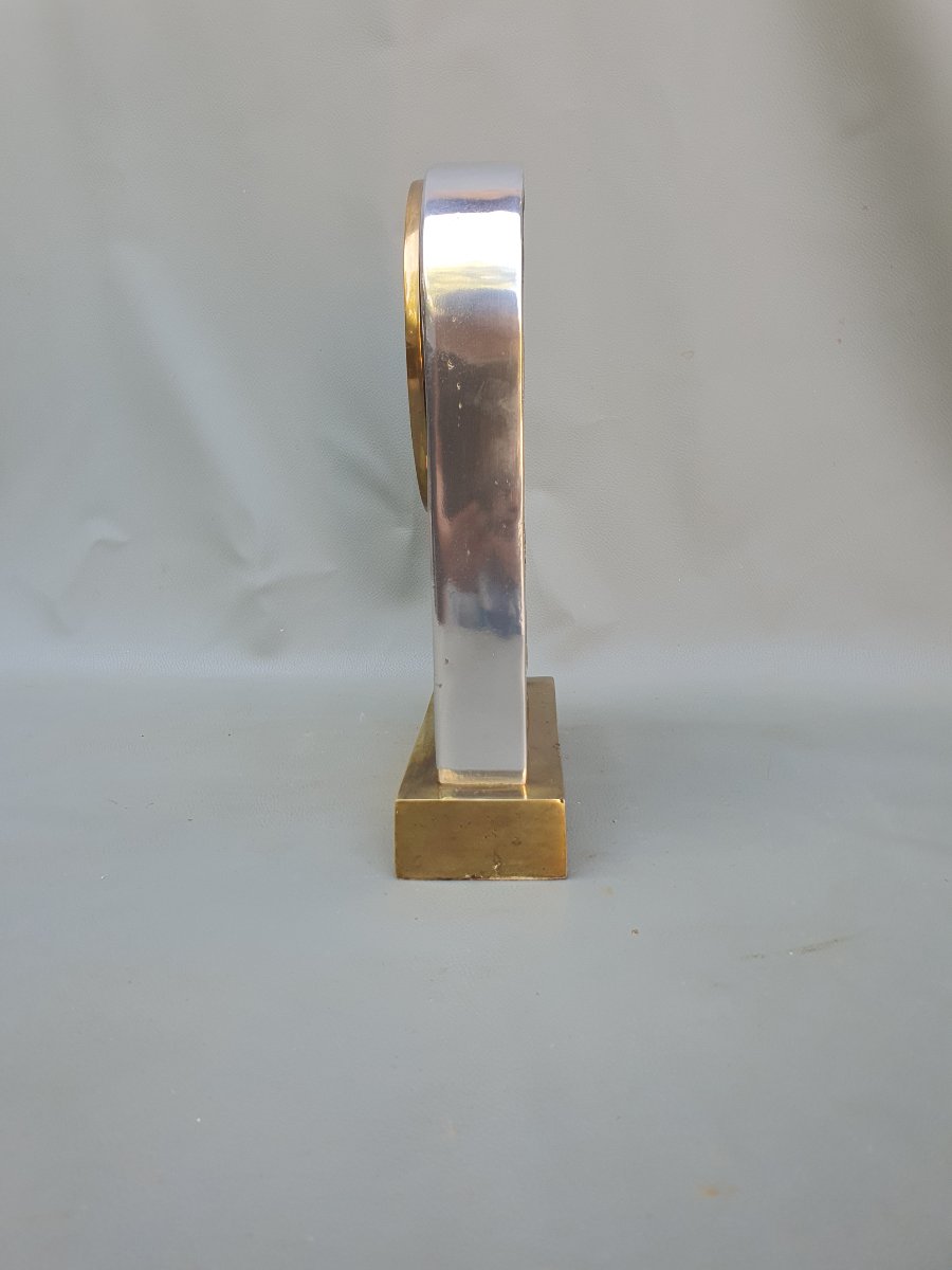 Vintage Brutalist Clock, Ardisur, In The Style Of David Marshall. -photo-4