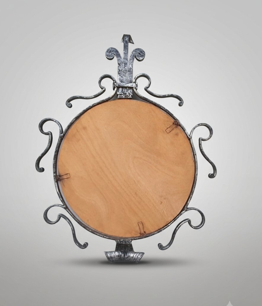Art Deco-style Mirror In The Spirit Of Gilbert Poillerat -photo-2