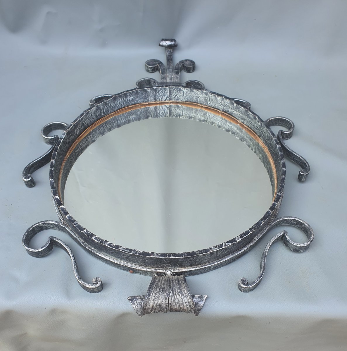 Art Deco-style Mirror In The Spirit Of Gilbert Poillerat -photo-3
