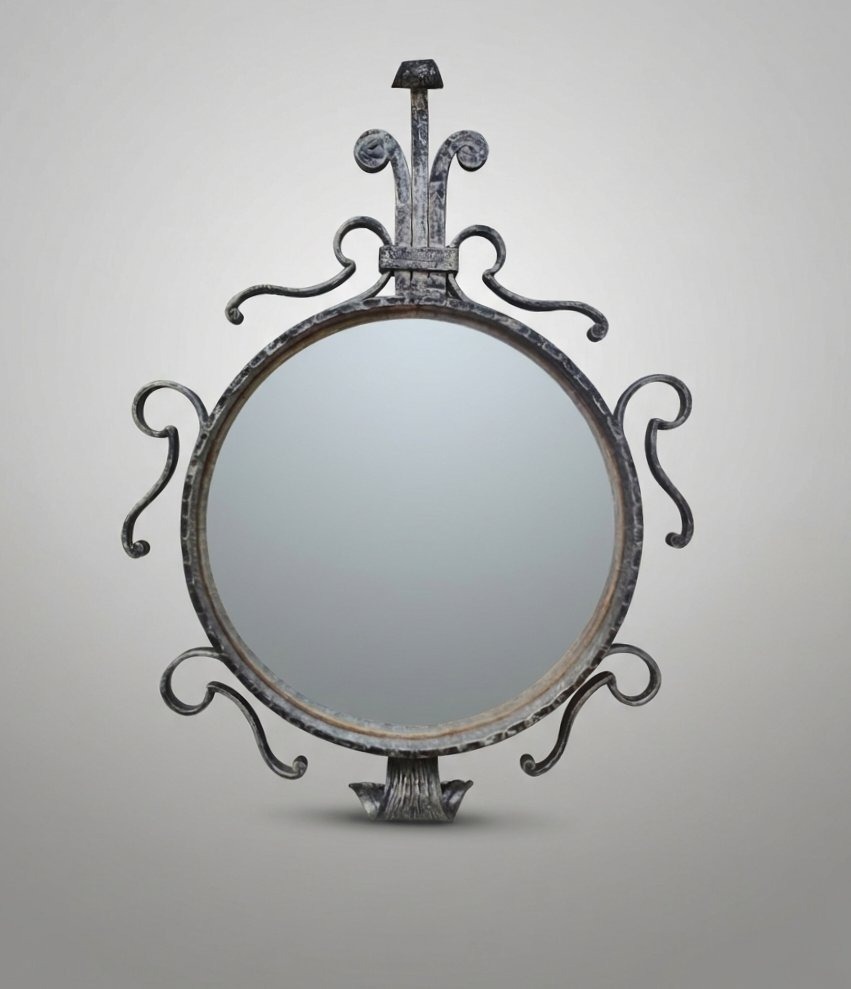 Art Deco-style Mirror In The Spirit Of Gilbert Poillerat 