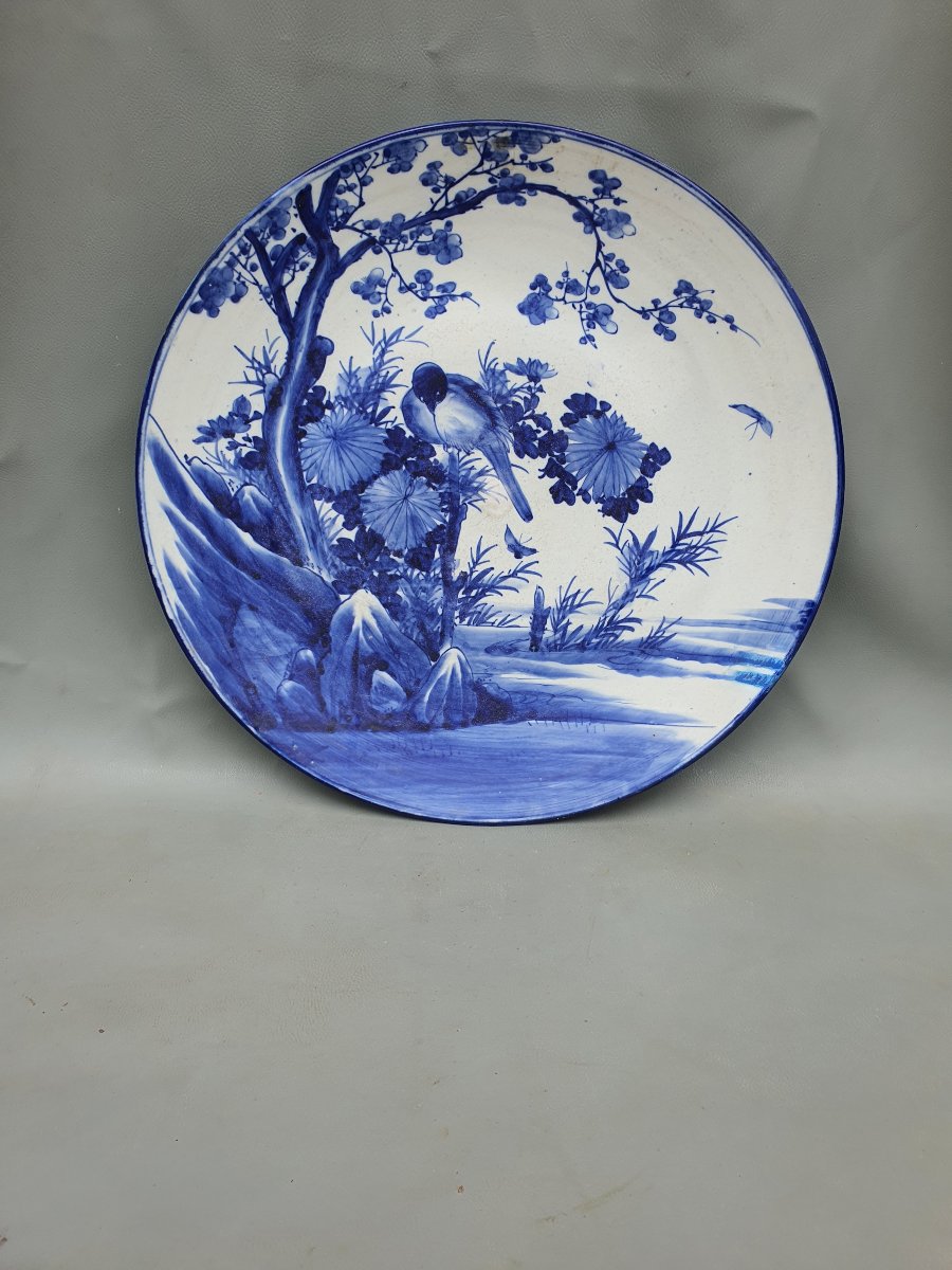 Grand plat Japon porcelaine Edo.-photo-2