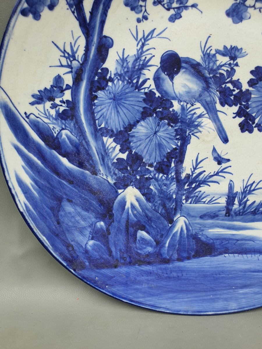 Grand plat Japon porcelaine Edo.-photo-3