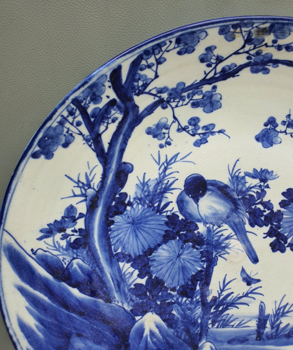 Grand plat Japon porcelaine Edo.-photo-1