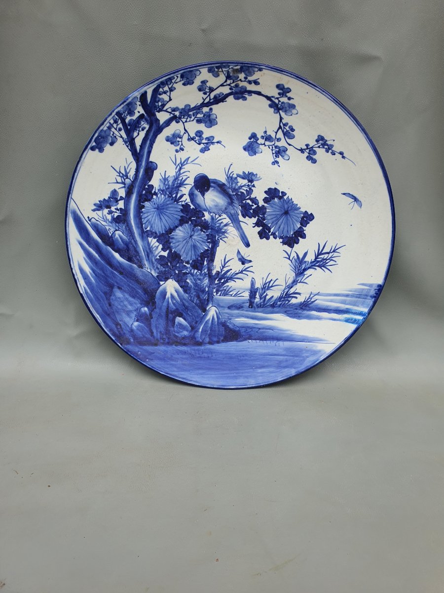 Grand plat Japon porcelaine Edo.