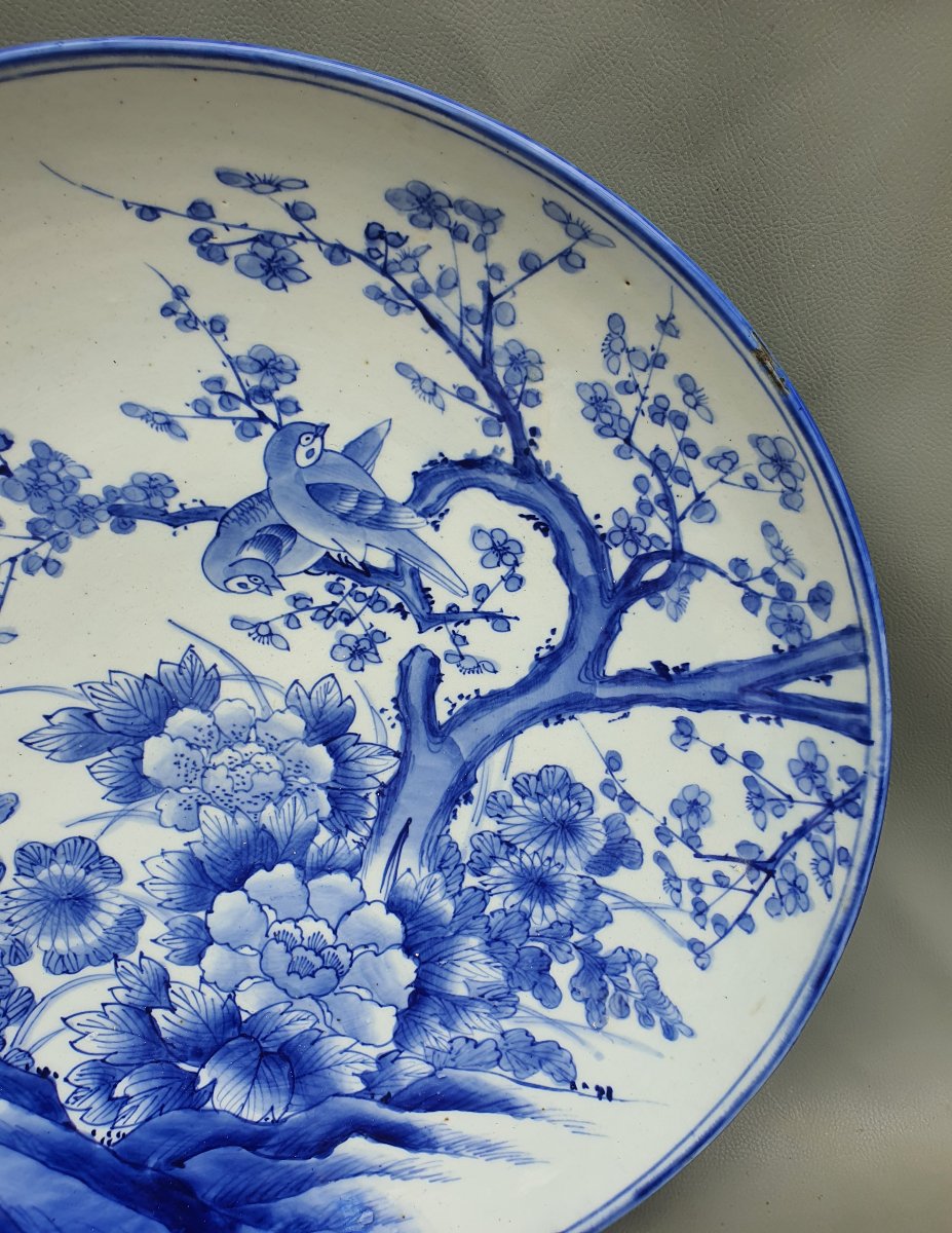 Grand plat en porcelaine Japon époque Edo.-photo-2